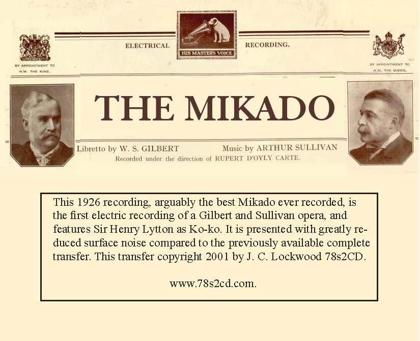Mikado 1926 Graphic